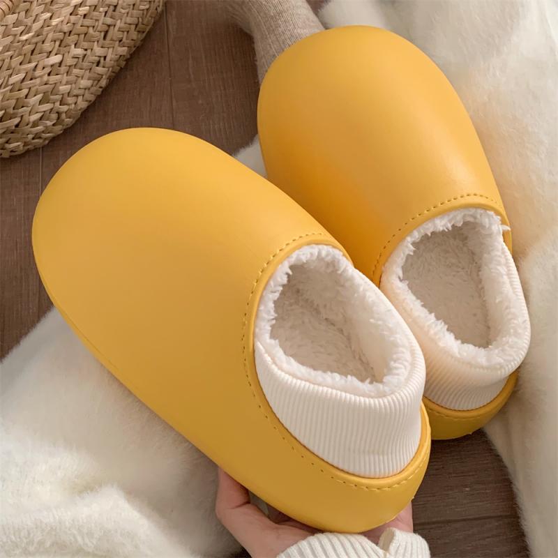 スリッパ 冬 韓国 レディース カップル コットン 滑りにくい 保温性 屋内外 防水 EVA サンダル ホームシューズ