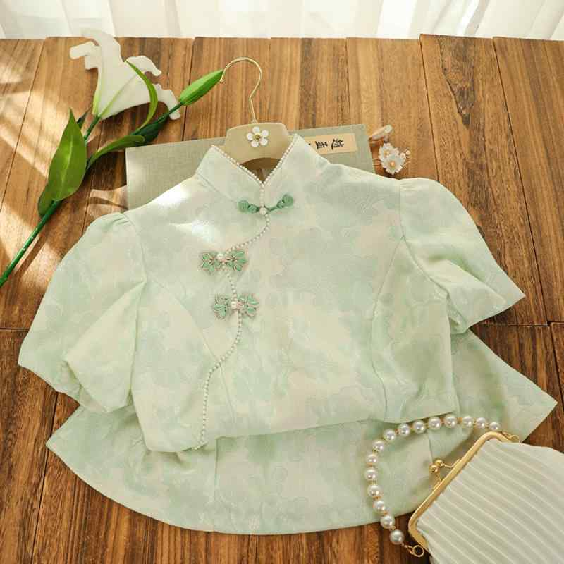 中華風 ワンピース チャイナドレス 花柄レース ガーリー エレガント 優しい デート お食事 お呼ばれ 発表会 二次会 レトロ サイズ 豊富 レディース