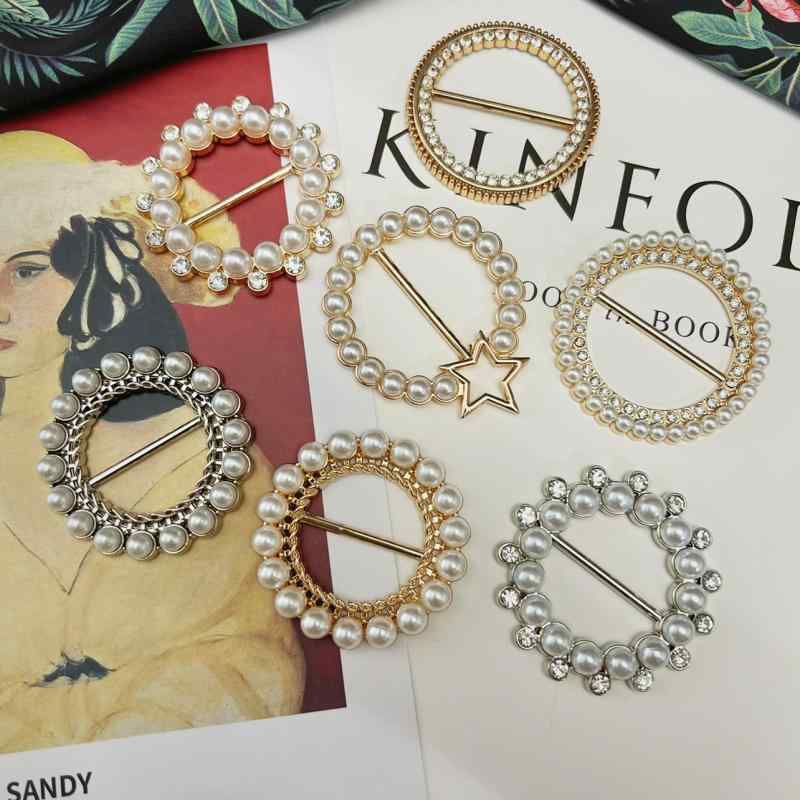 スカーフバックル スカーフ止め 結び目 パール キュート エレガント レディース ワンポイント おしゃれ