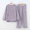 レディース 婦人服 パジャマ ルームウェア 上下セット セットアップ 厚手 メンズ ユニセックス シンプル 大きいサイズ もこもこ