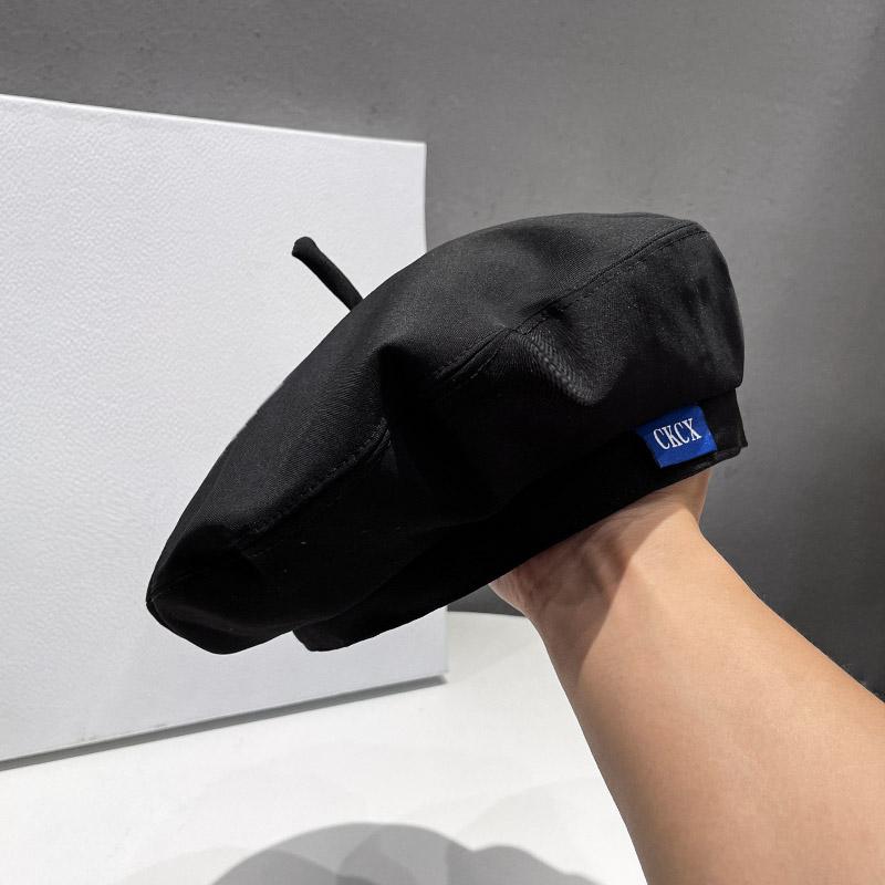 帽子 秋冬 レディース 黒 ベレー帽 和風 ベレー帽 ビーニーハット 画家