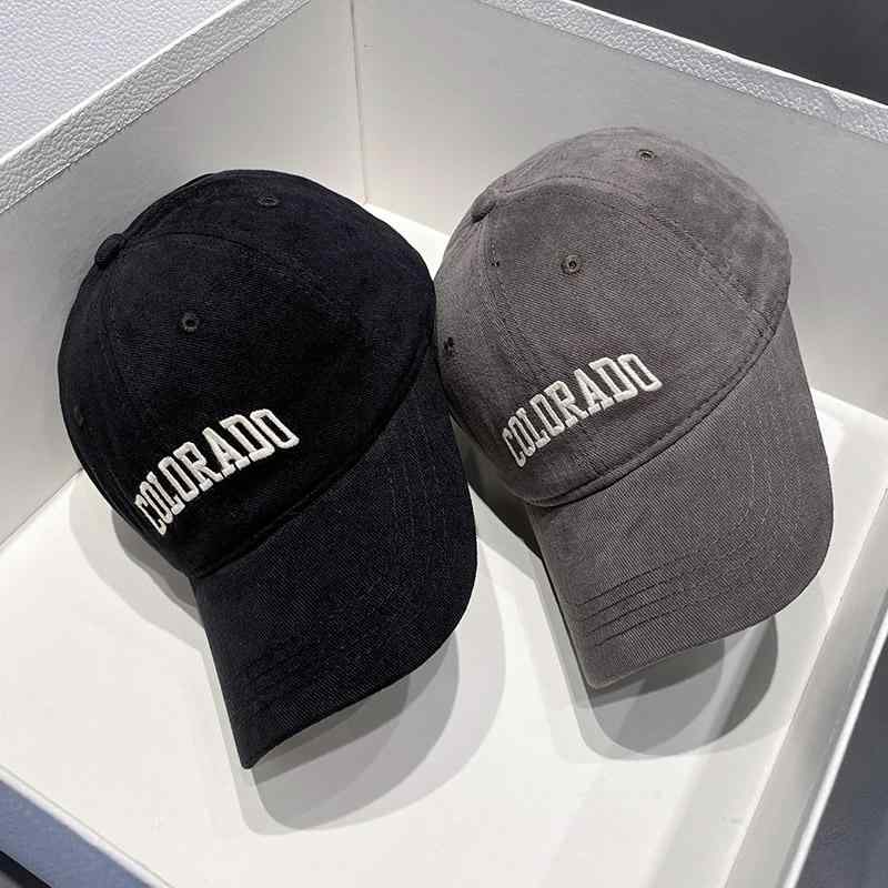 キャップ 帽子 韓国 刺繍 文字 シンプル 野球帽 レディース 春秋 レトロ ファッション ソフトトップ ピーク ハット