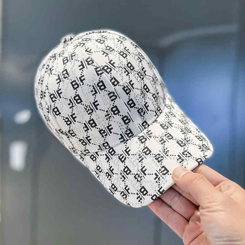 キャップ 帽子 春秋 ラインストーン 文字 野球帽 レディース 日よけ カジュアル ピーク ハット ロゴ総柄