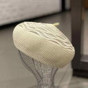 帽子 韓国 メッシュ 通気性 ベレー帽 レディース 春夏 レトロ ペインター帽子 つぼみ 麦わら帽子