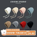 帽子 無地 ぬいぐるみ ストラップ ニット帽 レディース 秋冬 暖かい 耳保護 帽子 ソフト 女子 学生 ウール帽子