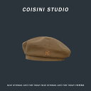 ベレー帽 ロゴ ベレー帽 レディース 秋冬 暖かい 韓国 レトロ カジュアル ペインター ハット