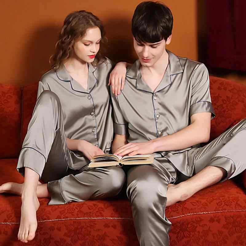 パジャマ ルームウェア カップル レディース 夏 ひんやり 涼しい 快適 半袖 ズボン メンズ 春秋 薄手 上品 大きめサイズ スーツ