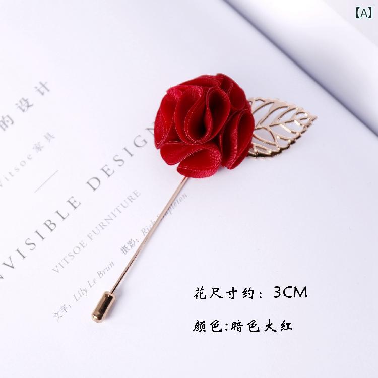 ピン 花 ブローチ コサージュ スーツ セーター ジャケット アクセサリー ピンバッ...