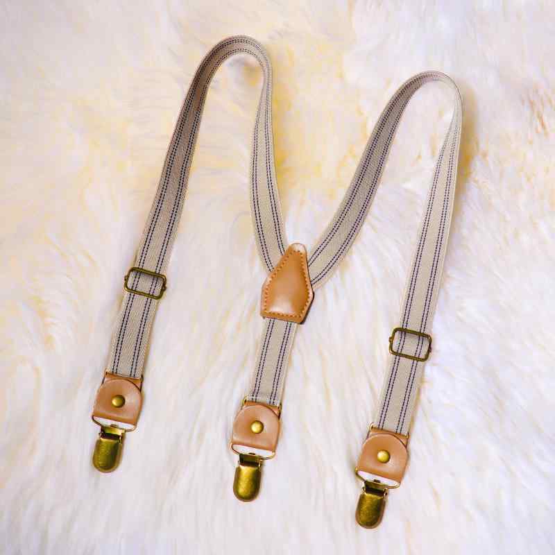 サスペンダー 吊りバンド 子供 レトロ カジュアル クリップ ユニセックス 滑りにくい ベルト パンツ