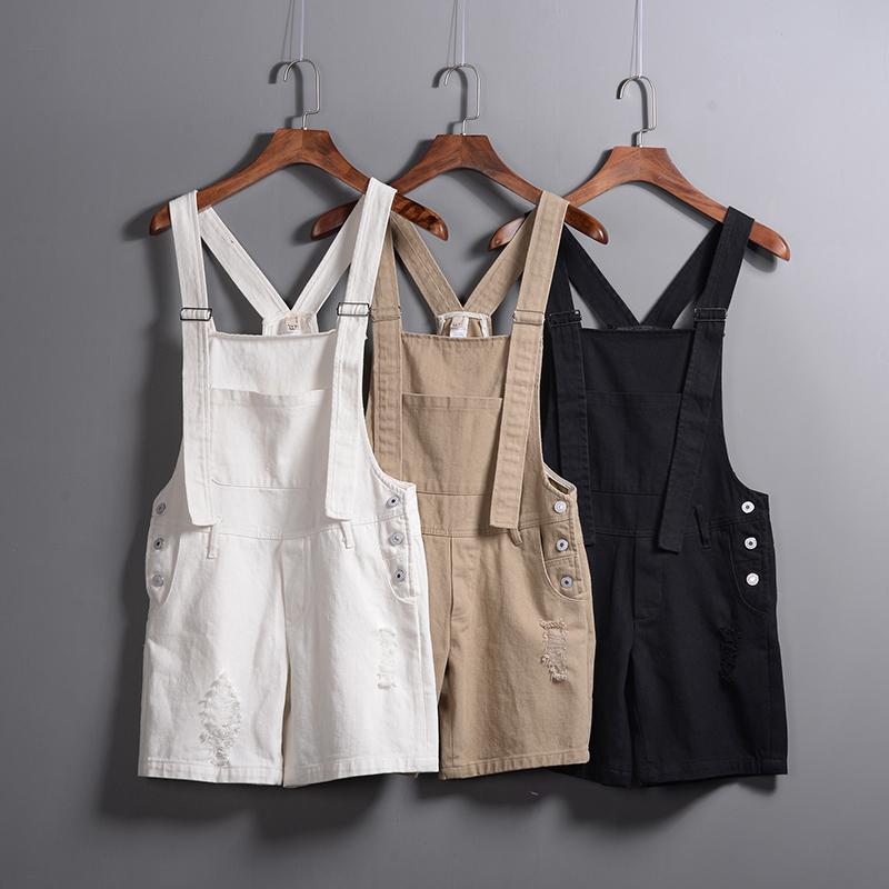夏 メンズ サスペンダー オーバーオール ユニセックス カジュアル 韓国 レディース ショートパンツ