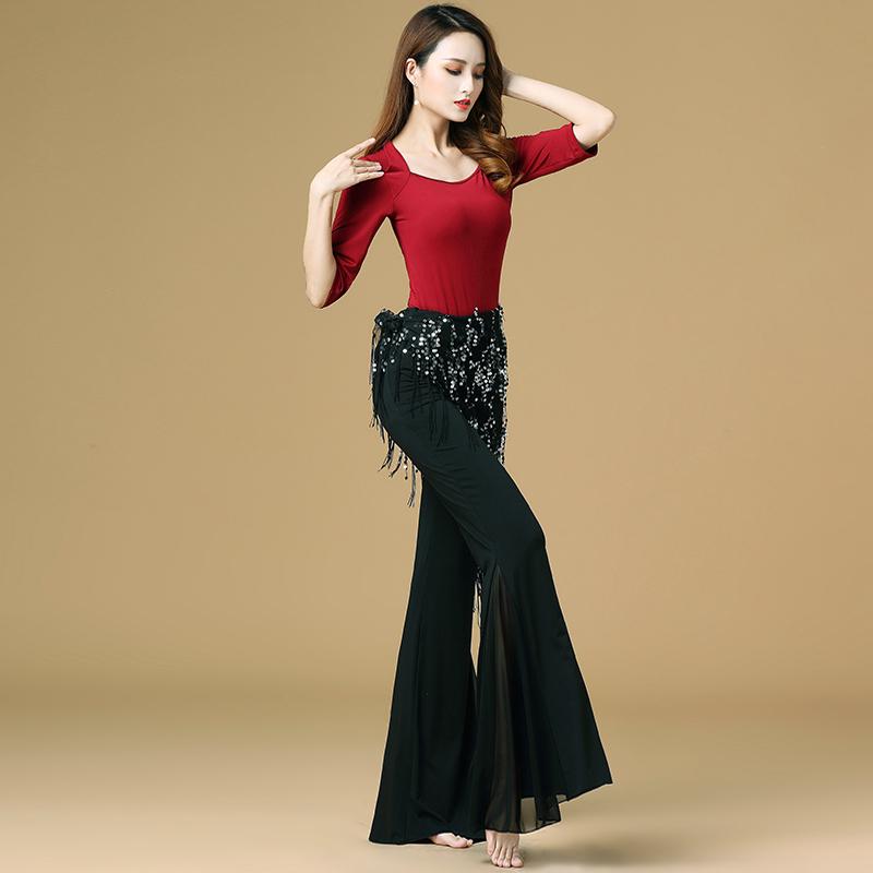 ベリーダンス スーツ レディース クラシックダンス 練習 レトロ エレガント ワイドパンツ ロング アウ..