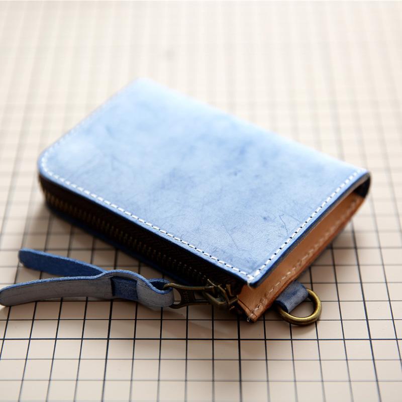 メンズ 財布 革 ショートウォレットジッパー マット ワックス めし第一層 牛革 縦型 運転 免許証