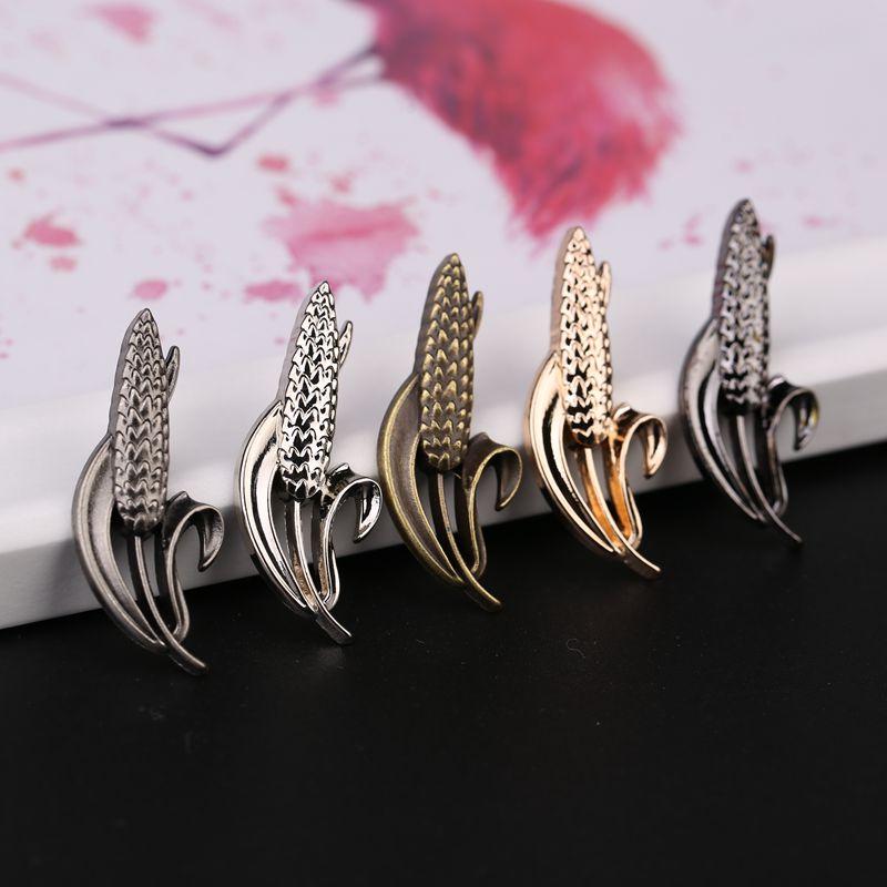 ブローチ ライト 立体 麦穂 メンズ レディース スーツ シャツ ネック ライン シンプル ライス ピン ピン アクセサリー