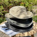 サンハット ハット 帽子 釣り メンズ 刺繍 デニム フィッシャーマンハット レディース 日焼け防止 ユニセックス アウトドア レジャー 旅行 トラベル 防風ロ...