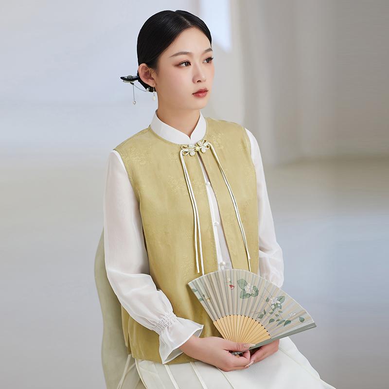 スーツ ズボン レディース ロング チャイナ ドレス ベスト キュロット 漢服 レトロ ジャケット トップス 中国風 春夏 レディース 清楚 涼しい かわいい 婦人服