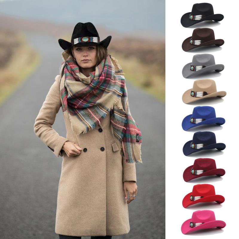 テンガロンハット 春秋冬メンズ レディース ウール 乗馬 ウエスタン カウボーイ ハット つば広