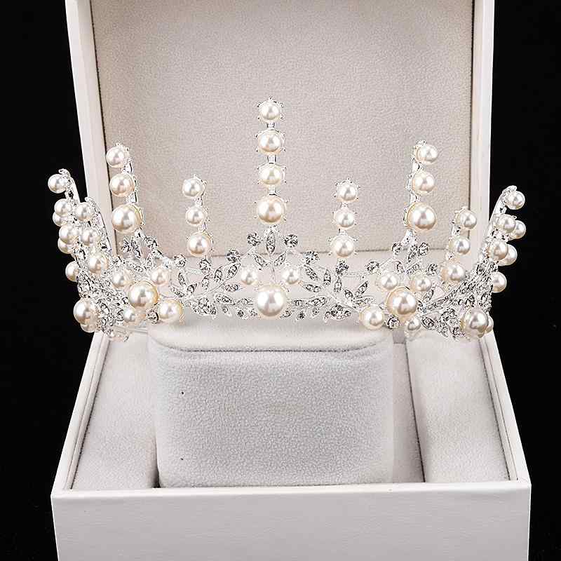 ティアラ クラウン 王冠 ジュエリー バロック 韓国 パール ヘアアクセサリー 髪飾り カチューシャ ウェディング 大人 レディース 大人式 エレガント 結婚式 アクセサリー 頭飾り 撮影 小道具 レディース