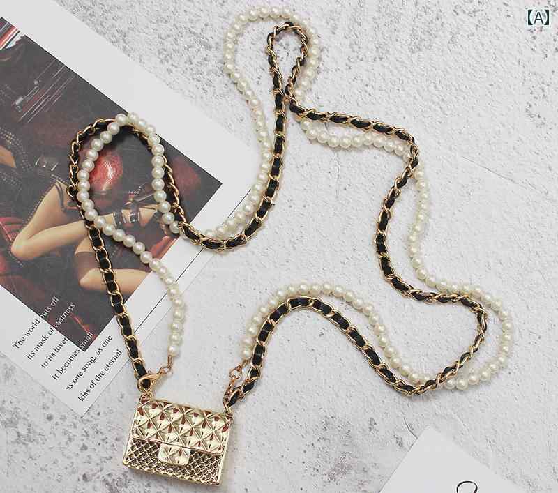 ベルト ポーチ 春夏 パール チェーン ウエスト ミニ バッグ ゴールド シルバー 金属 クロス ボディバッグ エレガント コンパクト