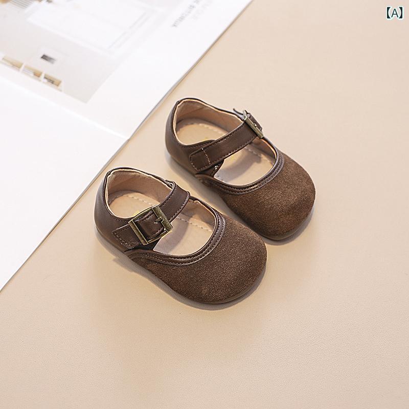 ベビー キッズ シューズ ソフトレザー 滑りにくい スエード 女の子 赤ちゃん 幼児 春秋 プリンセス 子供 靴 ソフトソール 森ガール