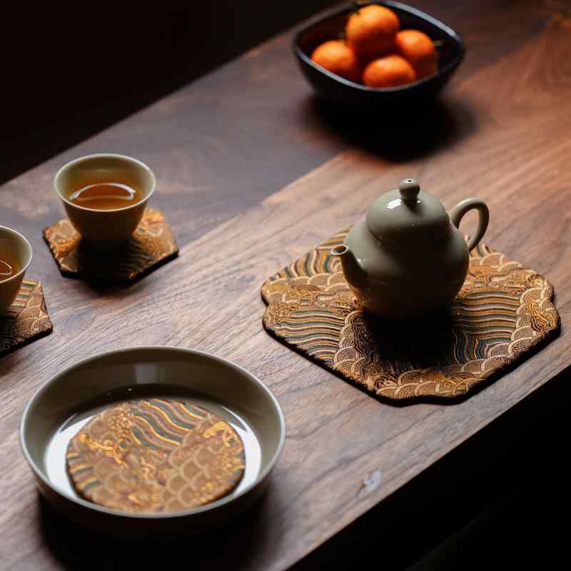 インテリア テーブルクロス ランチョンマット コースター ティーカップ 布 コースター 滑りにくい 絶縁..