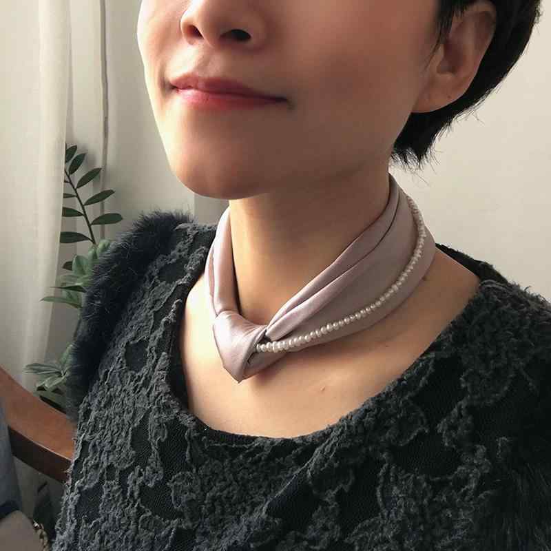 レディース ファッション アクセサリー 雑貨 スカーフ ギフト スクエア マルベリー 春秋 淡水 パール ネックレス 韓国