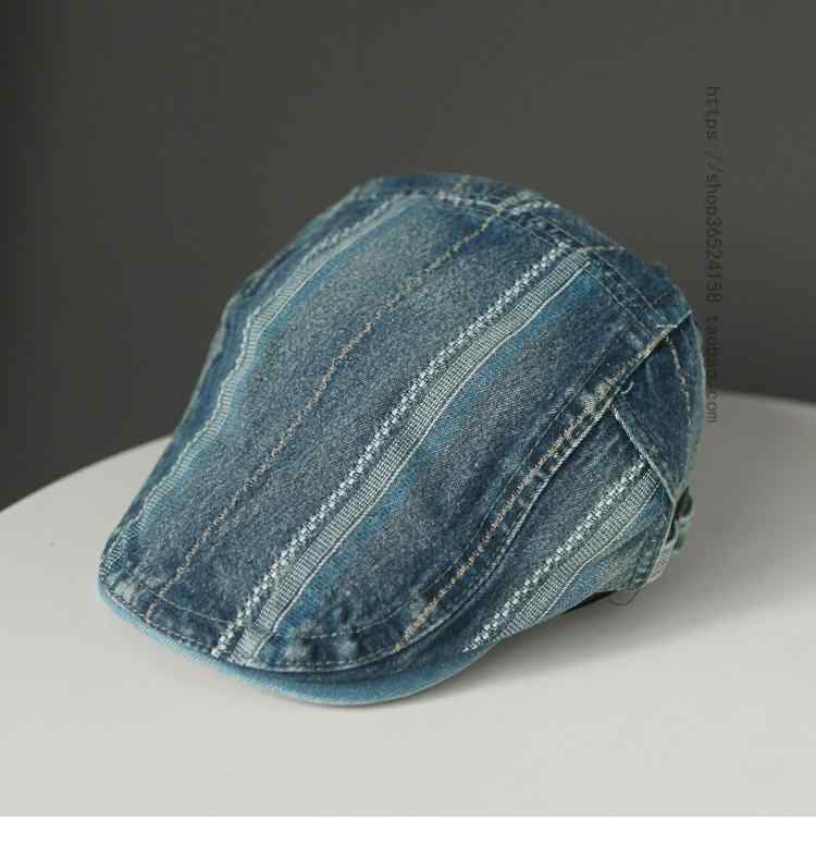 帽子 ファッション 短いつば デニム レトロ フォワードハット 春夏 多彩 ファッション ピークハット メンズ ユニセックス ダメージ加工 短いつば
