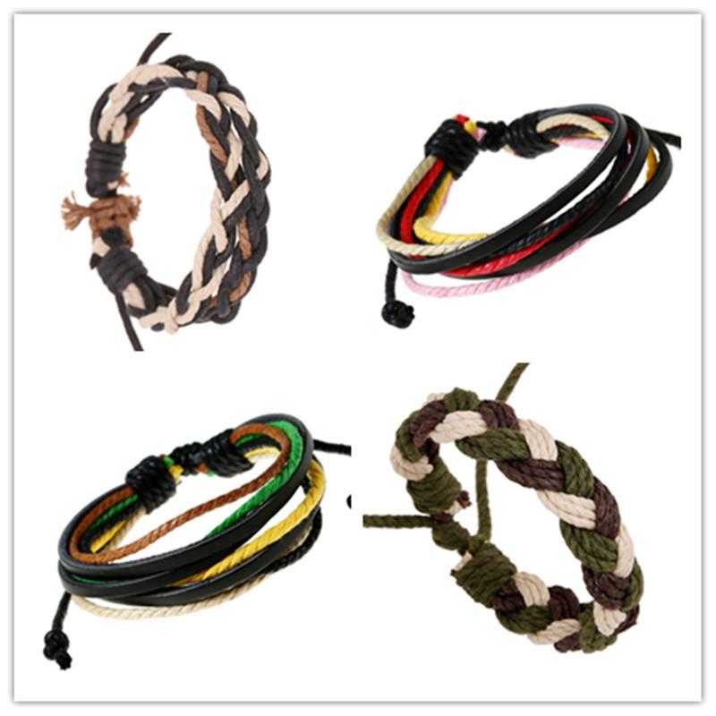 ブレスレット レディース 綿麻 ブレスレット 韓国 マルチ カラー メンズ 編み込み エスニック アクセサリー