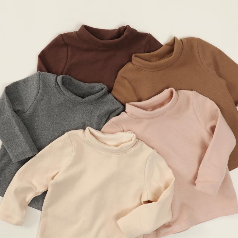 ベビー 赤ちゃん 幼児 女の子 男の子 セーター トレーナー かわいい ハイネック レイヤリング 秋 暖かい