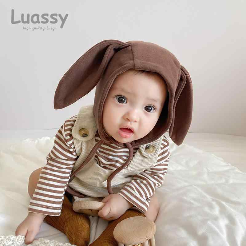 ベビー 帽子 ボンネット帽 女の子 男の子 幼児 赤ちゃん 暖かい 耳保護 厚手 かわいい 秋冬 防風 コットン 韓国 メンズ レディース兼 無地 つばし