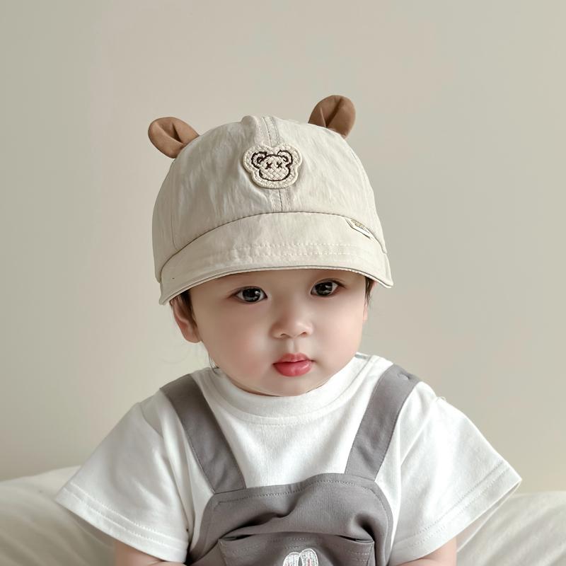 ベビー キッズ 帽子 日よけ ハット 春秋 女の子 速乾 つば広 男の子 夏 約13歳赤ちゃんの頭囲4650CM範囲