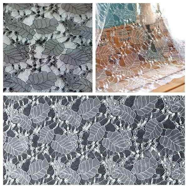 手芸 ハンドクラフト 材料 レース DIY アクセサリー フレンチレース ウェディングドレス 生地 シースル..