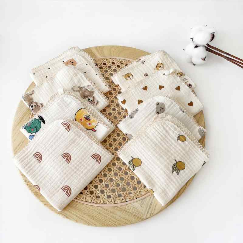 ベビー 雑貨 タオル 綿 ガーゼ 小さめ 正方形 30cm 子供 ハンカチ フェイスタオル 赤ちゃん