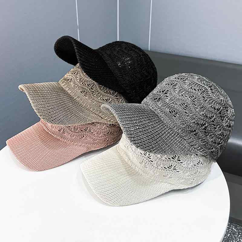 帽子 韓国 ニット 野球帽 レディース 春秋 ドーム ファッション 通気性 カジュアル ピーク ハット