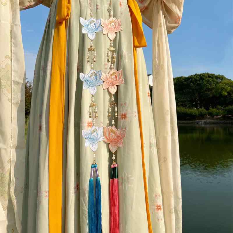 ウエストペンダント タッセル アクセサリー レディース レディース 植物 花 フラワー 腰装飾 腰飾り レトロ