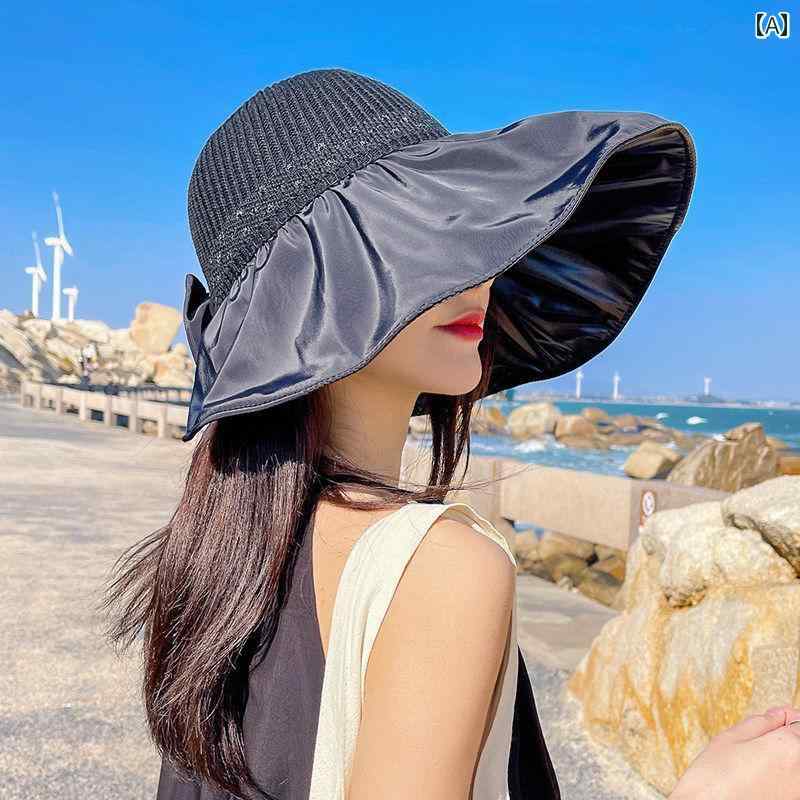 帽子 夏 夏 レディース ファッション アクセサリー 帽子 日よけ 日焼け防止 ドーム...