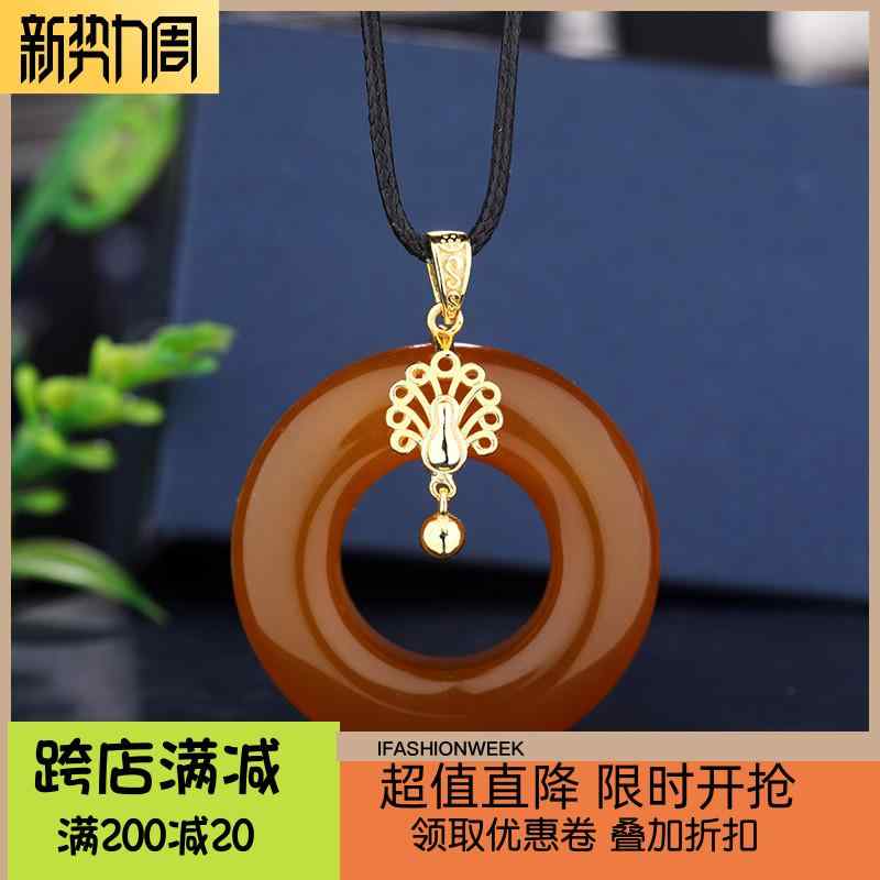 S925 シルバーペンダント バックル ドーナツ アンバー ペンダント シルバーバックル ヘッド ネックレス バックル アクセサリー