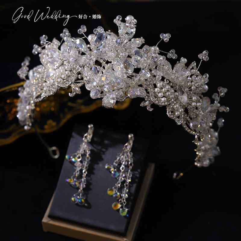 ティアラ クラウン レディース アクセサリー ブライダルジュエリー 韓国 スーパー フェアリー 花嫁 ウ..
