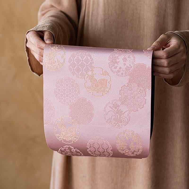 翡翠 ウサギ ジャカード ティーマット 両面 レトロ 防水生地 ティーポット マット 瞑想茶 ランチョンマ..