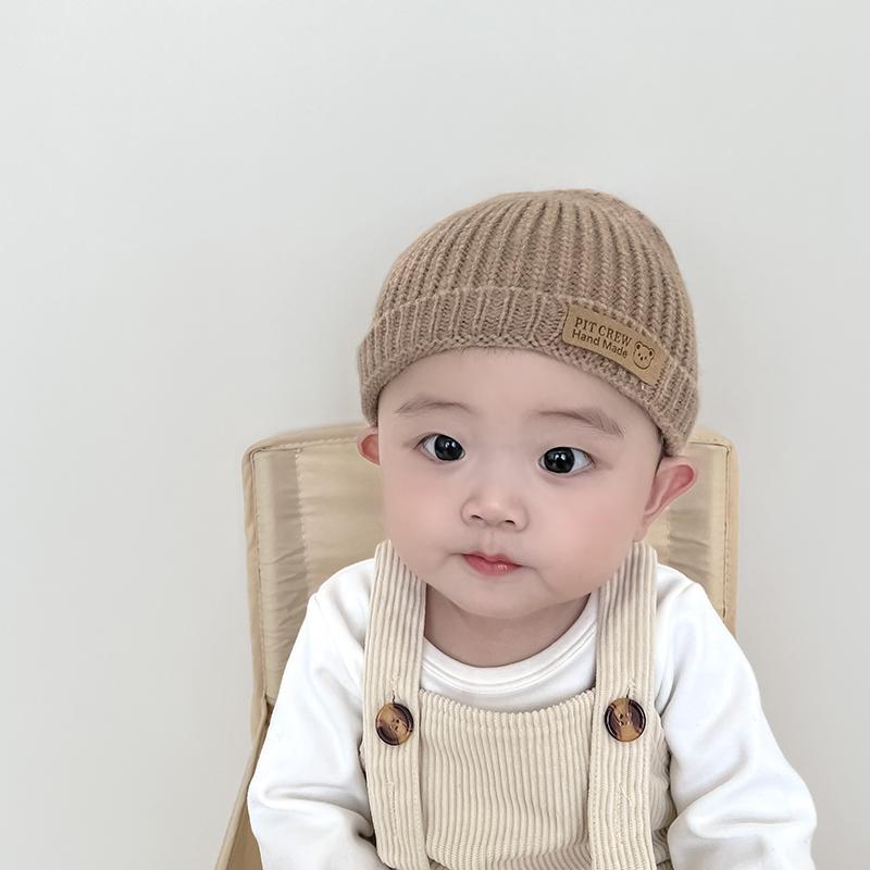 Other - キッズ ベビー 帽子 韓国 ベビー ウール 帽子 秋冬 かわいい かわいい ベビー 冬 プルオーバー ニット 帽子 新生児 帽子 春秋