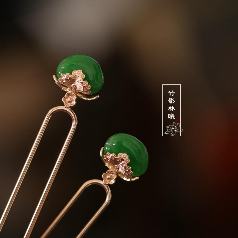 ヘアアクセサリー かわいい 髪飾り ヘアピン シンプル モダン デイリー アップ 宋代 漢服 アクセサリー..