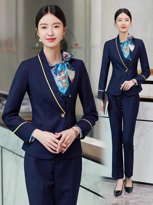 中国 スーツ レディース 秋冬 客室乗務員 フォーマル 制服 レディースファッション ジャケット トップス スカート パンツ シャツ