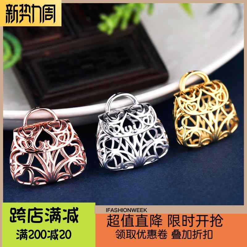 ペンダント 枠 S925 スターリング シルバー ペンダント トップのみ 石し 枠のみ かばん バック キュー..