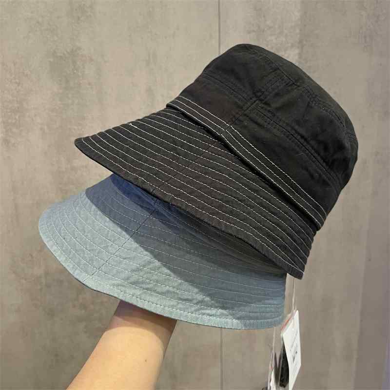 レディース 帽子 春夏 黒 シンプル フィッシャーマン ハット カジュアル ストライプ バケット 屋外 サ..