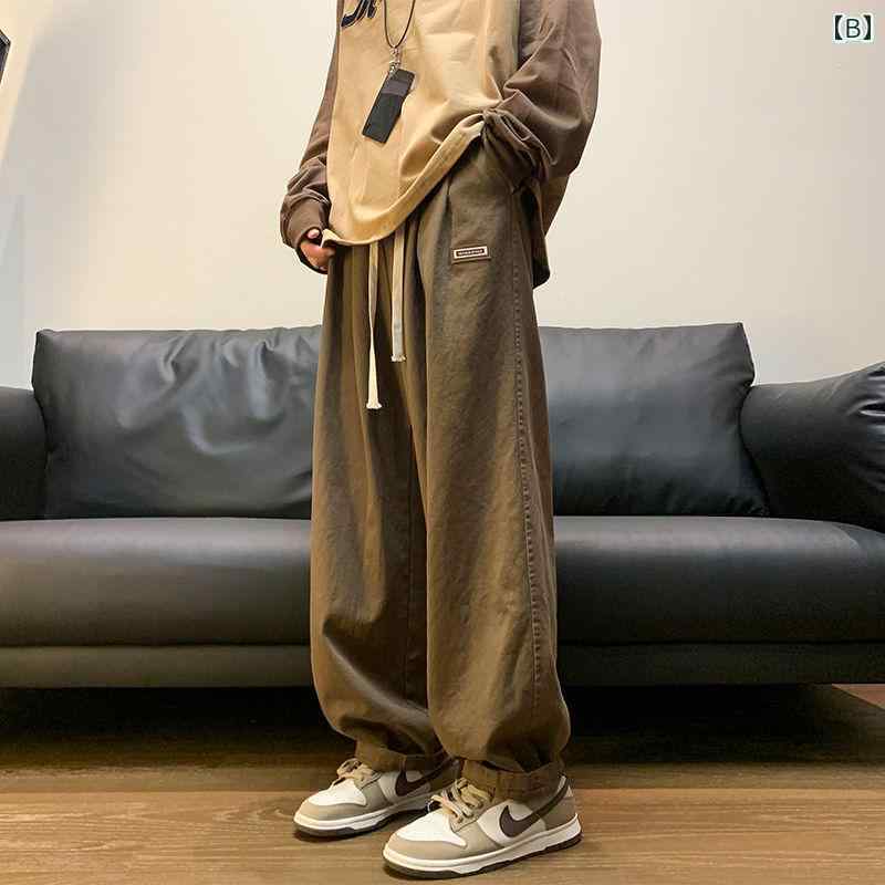 ツイル ミドルハイウエスト メンズ メンズ 春秋 スポーツ ストレート ポケット ロング ズボン オーバーオール しわ防止