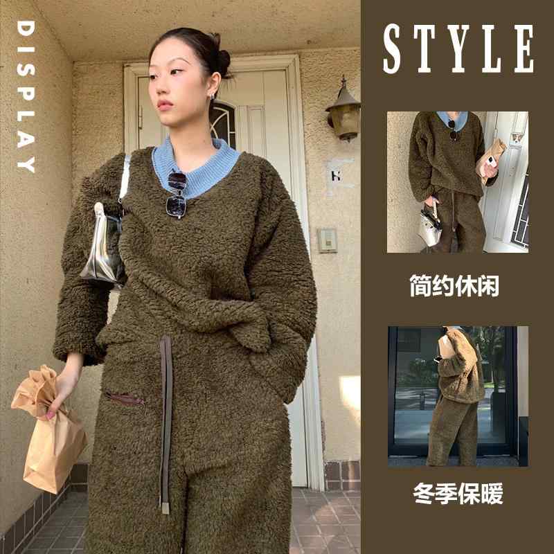 パジャマ 寝間着 長袖 ゆったり くつろぎ レディース ギフト ルームウェア ホームウェア 大きめサイズ フリース 冬 裏起毛 厚手