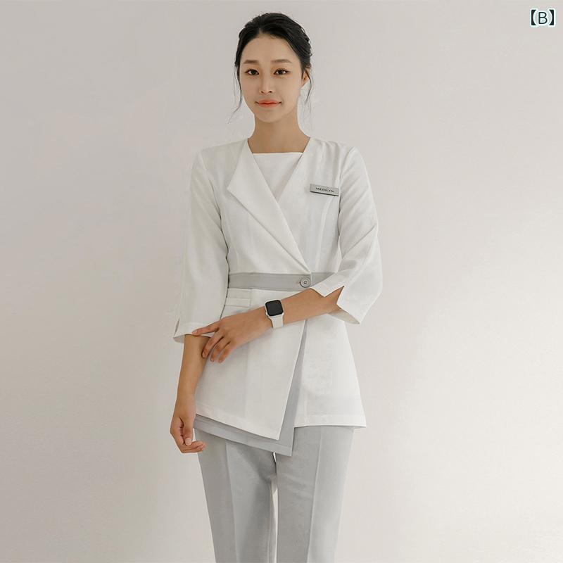 受付 制服 レディース 韓国 ビューティー サロン 美容師 管理 ペディキュア ヘルス...
