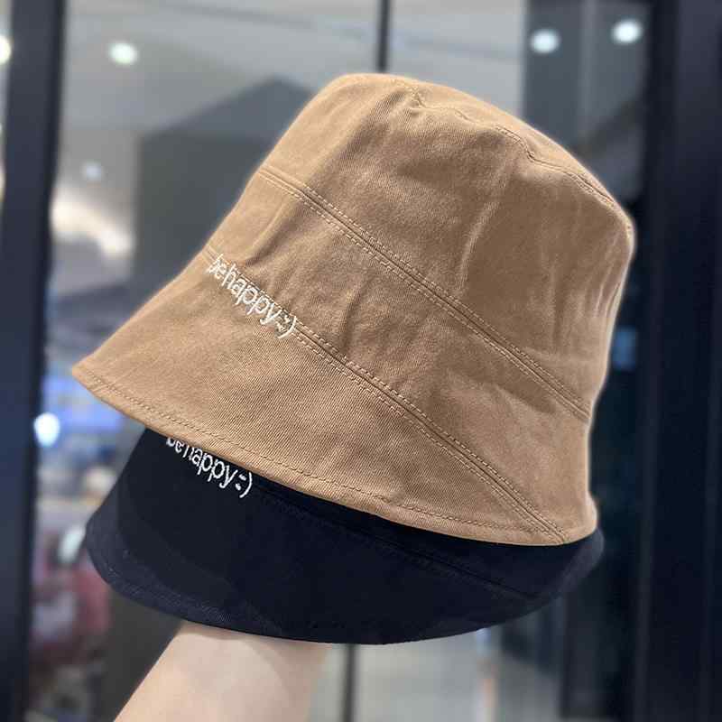 バケットハット 釣り 韓国 刺繍 文字 フィッシャーマンハット レディース 春夏 バケツ帽子 秋冬 っぴん ユニセックス ベイスンハット 短いつば