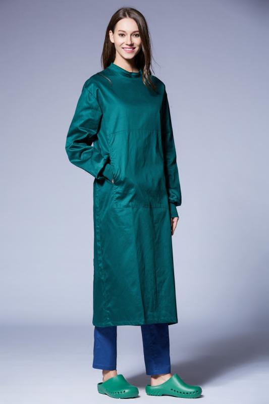 メンズ レディース メディカル クリニック ウェア ユニセックス 長袖 ダーク グリーン 手術 ガウン 美容 形成 外科 歯科 病院 隔離 ガウン 綿 ハンド ブラッシング スーツ