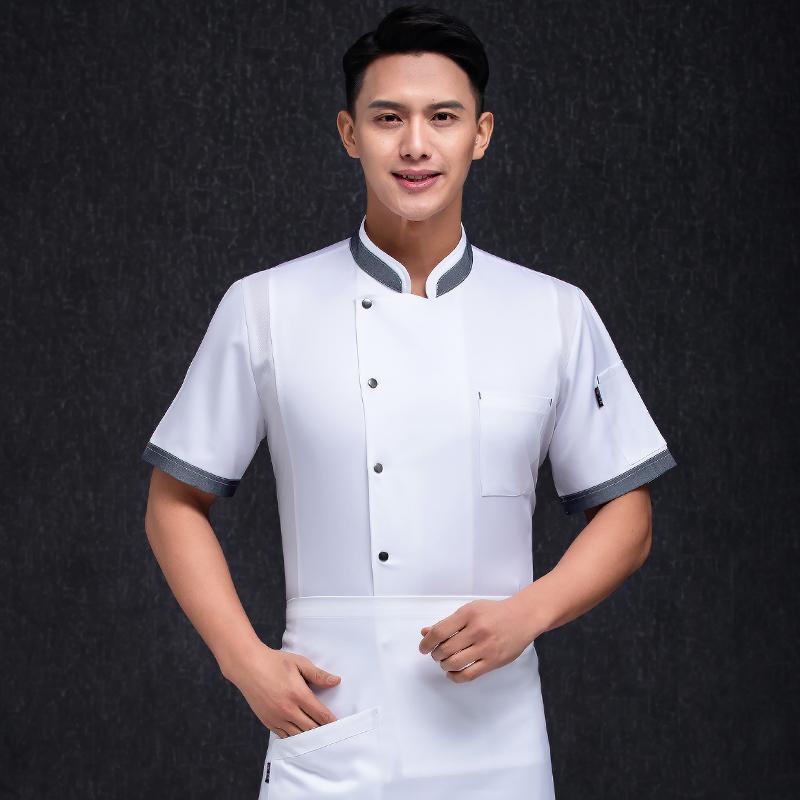 コック服 業務 ユニフォーム シェフ 厨房 作業着 メンズ 長袖 半袖 ホテル レストラン 鍋 レストラン ベーキング スタッフ 夏 スーツ トップス エン パンツ セットアップ