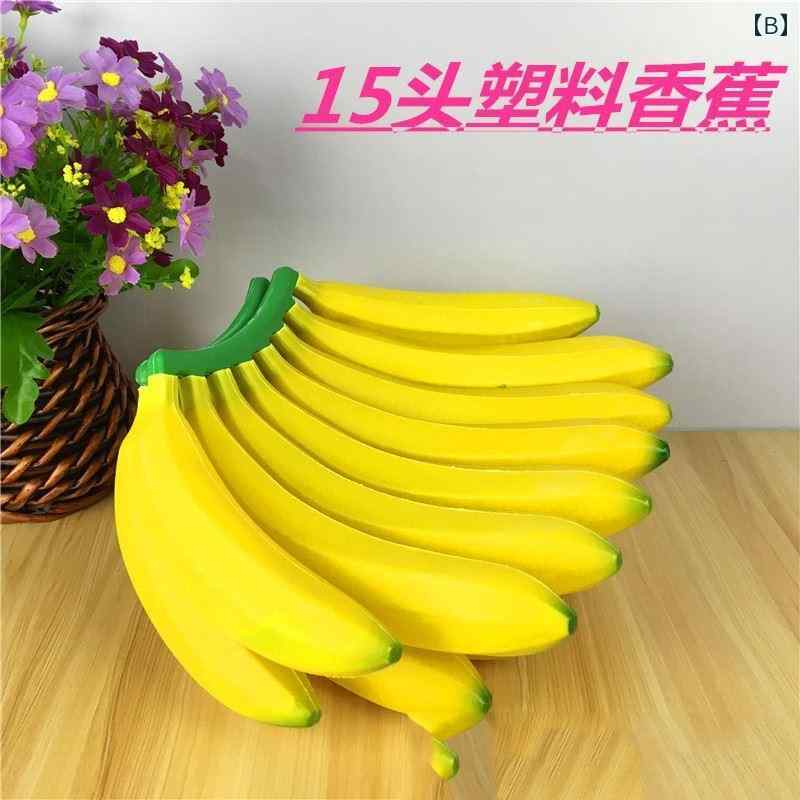 セキュアデポの食品 サンプル リアル 見本 食玩 フルーツ バナナ 加重 果物 野菜 装飾品 子供 おもちゃ 店 ホーム キャビネット 装飾 写真 小道具｜アングル3